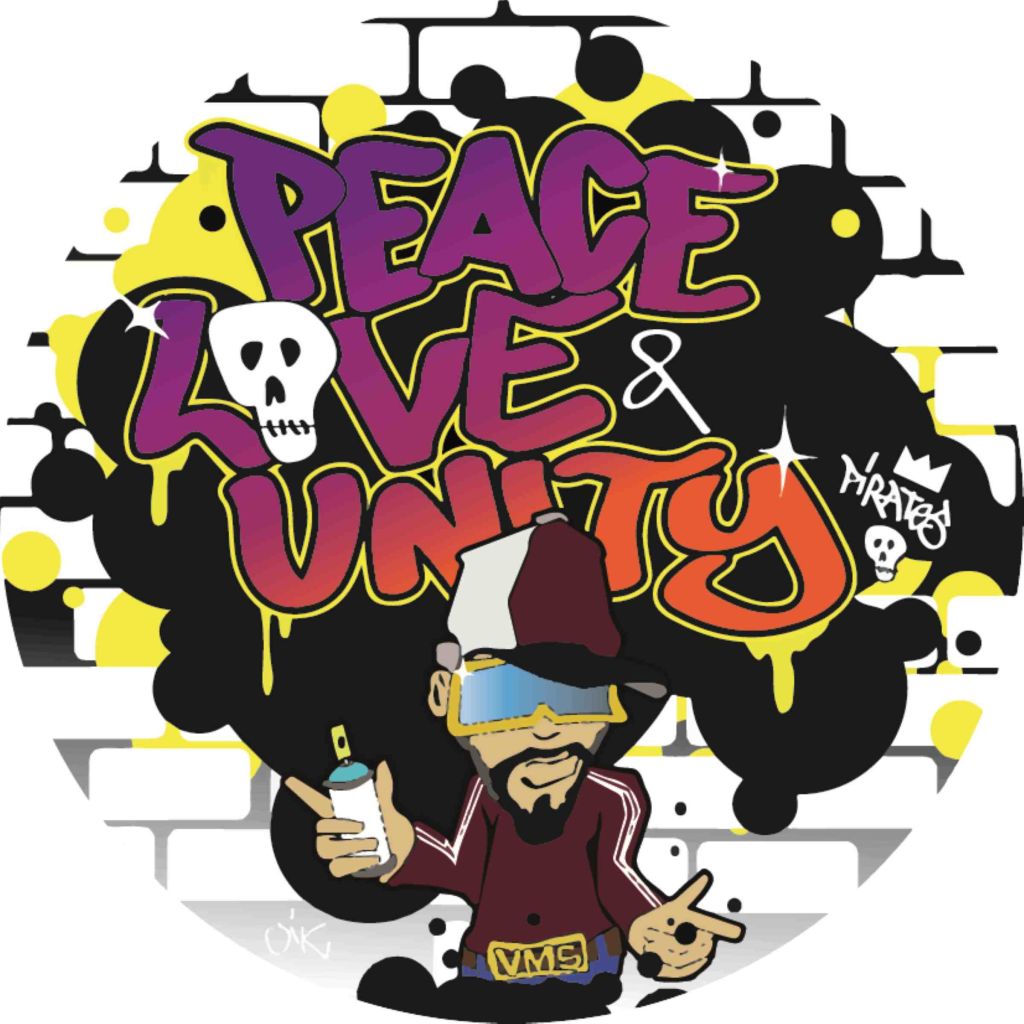 étiquette Peace Love and Unity